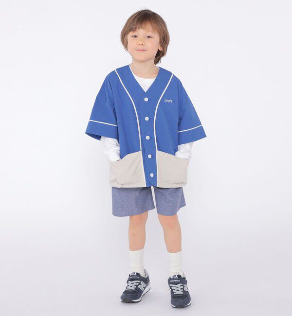 SHIPS KIDS「SHIPS KIDS:100～130cm / ベースボール シャツ」|シャツ・ブラウス|