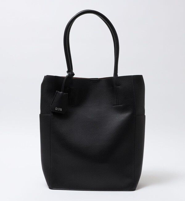 SHIPS「【WEB限定】SHIPS: 合成皮革 ヴァーティカル ビズ トート バッグ (クラッチバッグ付き)」|トートバッグ|