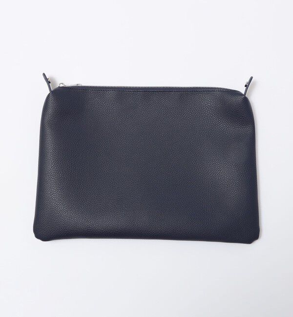 SHIPS「【WEB限定】SHIPS: 合成皮革 ヴァーティカル ビズ トート バッグ (クラッチバッグ付き)」|トートバッグ|