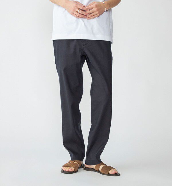 SHIPS「SHIPS: フレックスリネン イージー パンツ」|その他|ネイビー