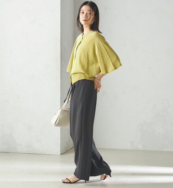 SHIPS for women「〈手洗い可能〉ホール ガーメント ケープ デザイン カーディガン」|カーディガン|