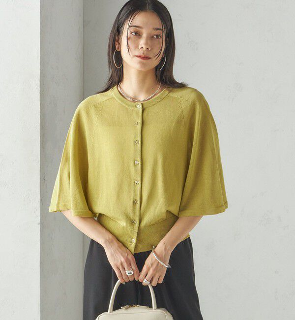 SHIPS for women「〈手洗い可能〉ホール ガーメント ケープ デザイン カーディガン」|カーディガン|