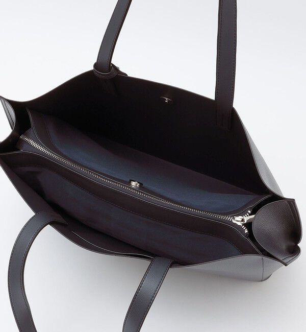 SHIPS「【WEB限定】SHIPS: ライトウェイト 合成皮革 ビズ ホリゾンタル ジップ ブリーフ バッグ」|トートバッグ|