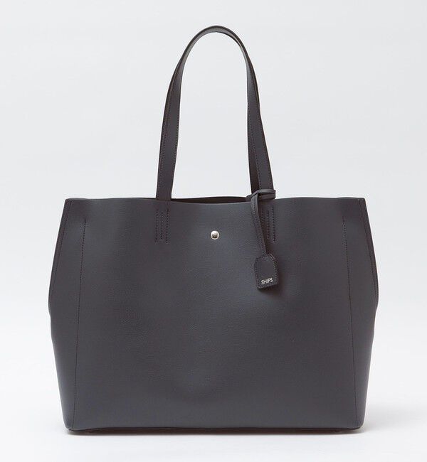 SHIPS「【WEB限定】SHIPS: ライトウェイト 合成皮革 ビズ ホリゾンタル ジップ ブリーフ バッグ」|トートバッグ|