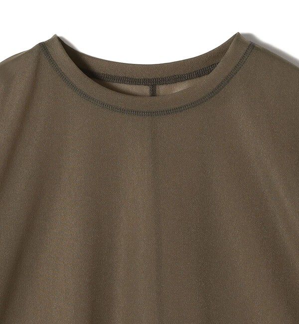 SHIPS for women「〈手洗い可能〉シアー トリコット ショート スリーブ プルオーバー」|Tシャツ・カットソー|