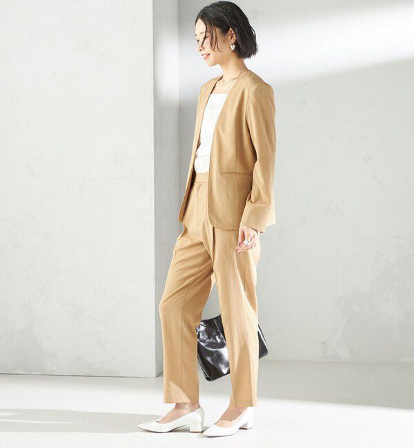 SHIPS for women「〈手洗い可能〉FUNCTIONAL テーパード パンツ（セットアップ対応）」|その他|