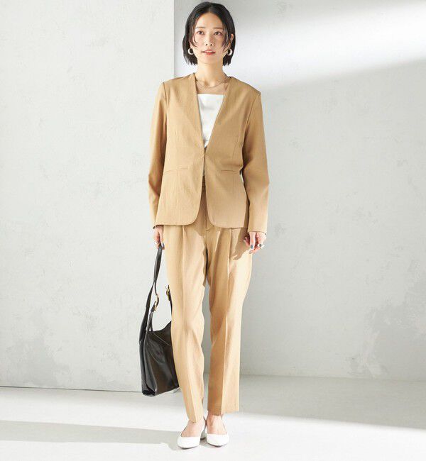 SHIPS for women「〈手洗い可能〉FUNCTIONAL テーパード パンツ（セットアップ対応）」|その他|