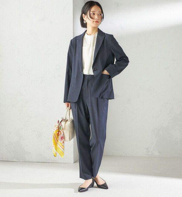 SHIPS for women「〈手洗い可能〉FUNCTIONAL テーパード パンツ（セットアップ対応）」|その他|