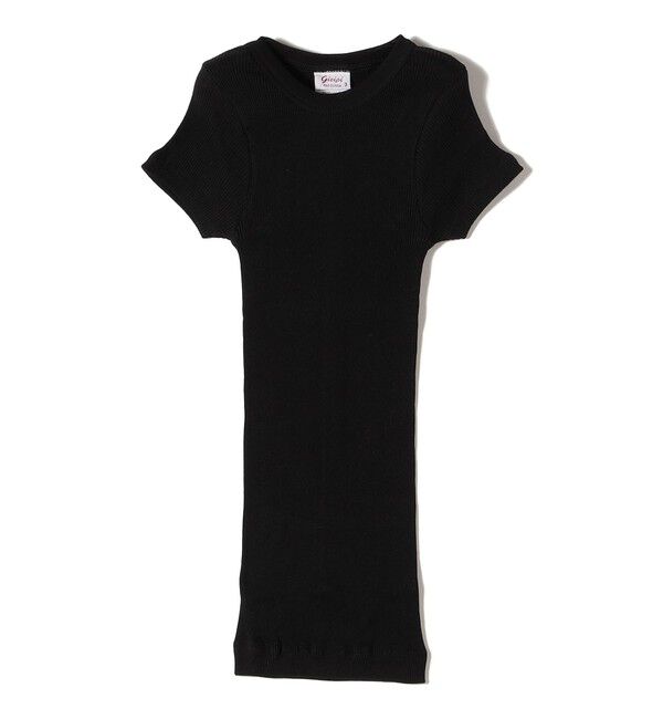 SHIPS for women「gicipi:リブ フレンチ スリーブ（CALCIO）  」|Tシャツ・カットソー|ブラック