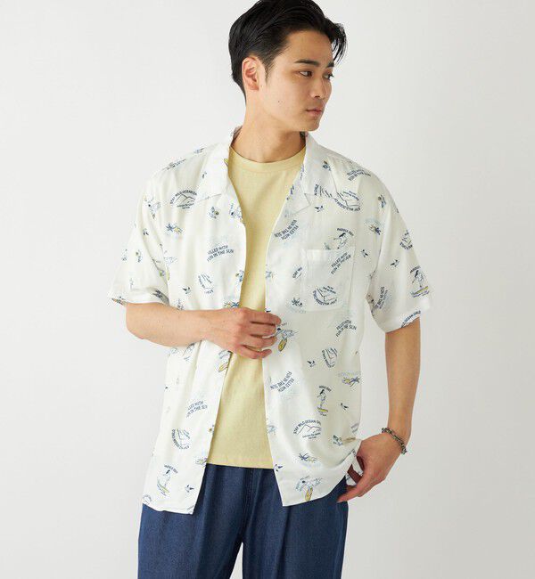 SHIPS Colors 「SHIPS Colors:〈洗濯機可能〉レーヨン プリント シャツ」|シャツ・ブラウス|