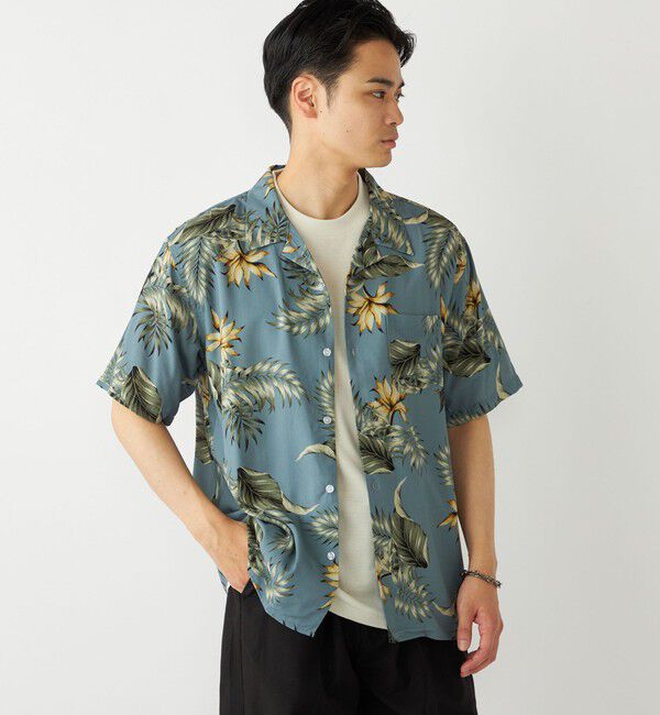 SHIPS Colors 「SHIPS Colors:〈洗濯機可能〉レーヨン プリント シャツ」|シャツ・ブラウス|