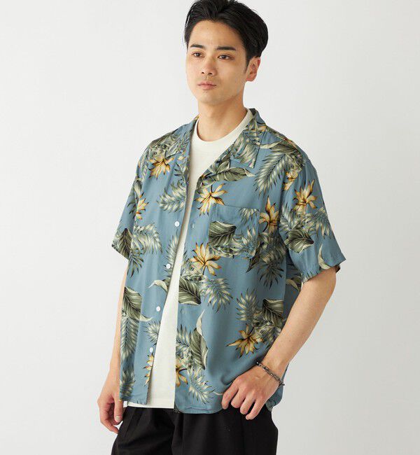 SHIPS Colors 「SHIPS Colors:〈洗濯機可能〉レーヨン プリント シャツ」|シャツ・ブラウス|