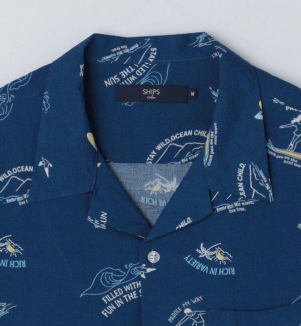 SHIPS Colors 「SHIPS Colors:〈洗濯機可能〉レーヨン プリント シャツ」|シャツ・ブラウス|