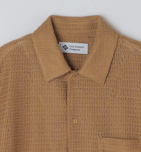 SHIPS「City Ambient Products: レギュラーカラー メッシュ シアー シャツ」|シャツ・ブラウス|