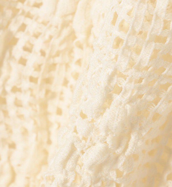 SHIPS any「SHIPS any:〈手洗い可能〉フラワー メッシュ クルーネック プルオーバー」|Tシャツ・カットソー|