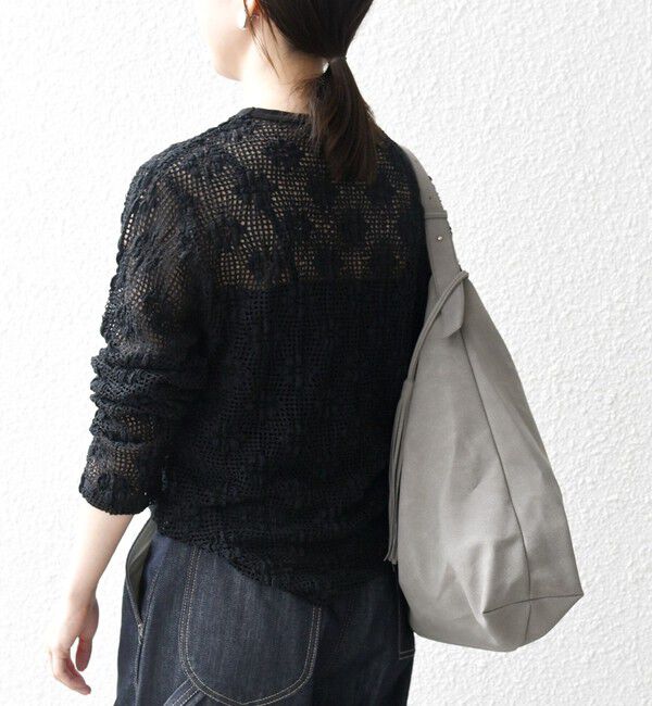 SHIPS any「SHIPS any:〈手洗い可能〉フラワー メッシュ クルーネック プルオーバー」|Tシャツ・カットソー|