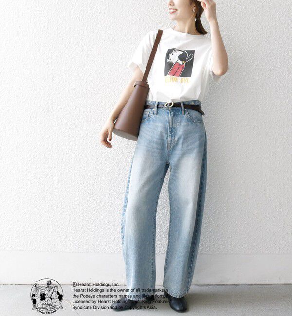 SHIPS any「SHIPS any:〈洗濯機可能〉OLIVE OYL(TM) プリント TEE」|Tシャツ・カットソー|