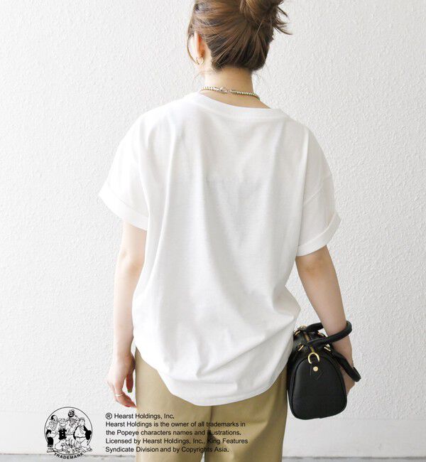 SHIPS any「SHIPS any:〈洗濯機可能〉OLIVE OYL(TM) プリント TEE」|Tシャツ・カットソー|