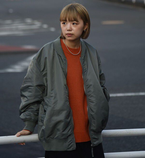 SHIPS「City Ambient Products: MA-1」|ブルゾン・スタジャン|