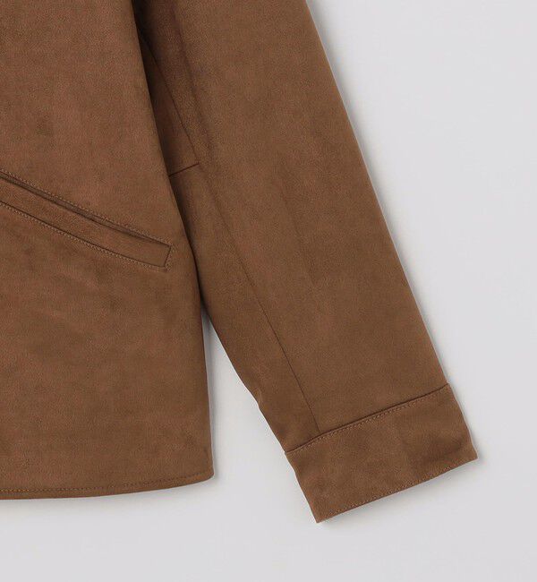 SHIPS「SHIPS: ポリエステル フェイク スエード コーチ ブルゾン」|ブルゾン・スタジャン|