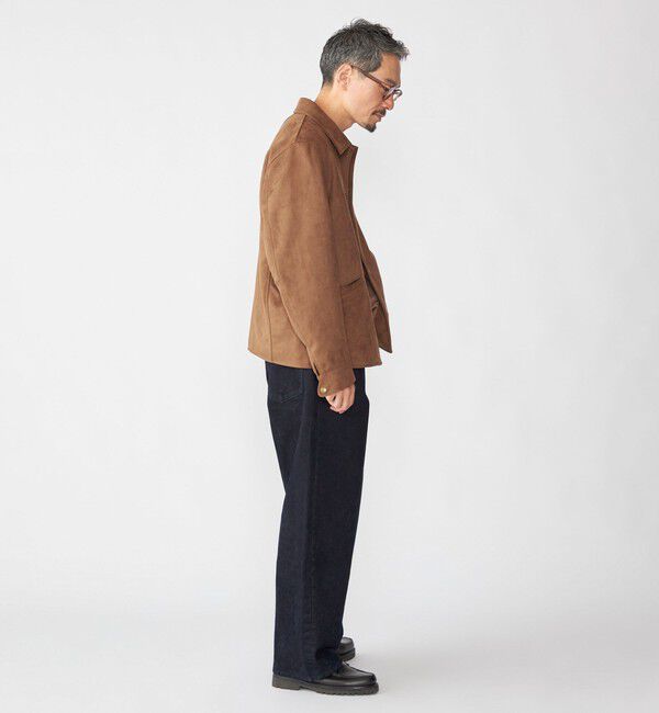 SHIPS「SHIPS: ポリエステル フェイク スエード コーチ ブルゾン」|ブルゾン・スタジャン|