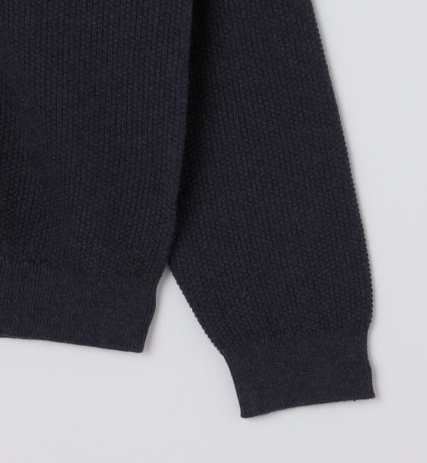 SHIPS「SHIPS:〈手洗い可能〉TEXBRID(R) コットン ウール ピケ クルーネック ニット」|ニット・セーター|