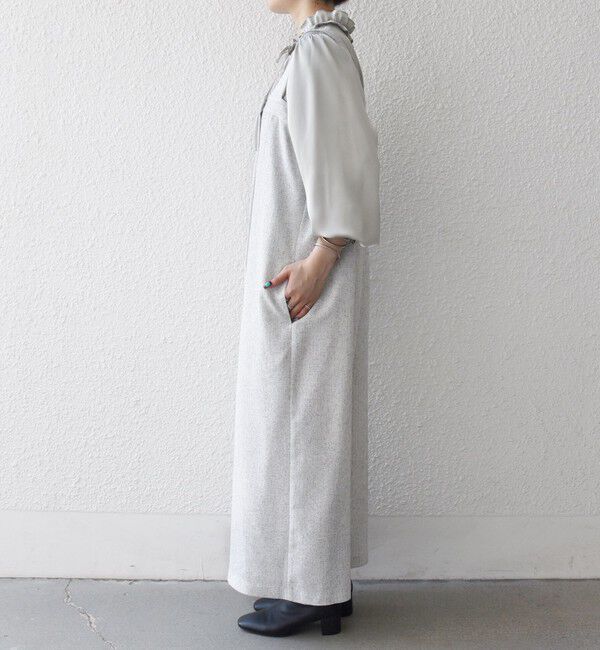 SHIPS any「SHIPS any:〈洗濯機可能〉ツイード ライク サロペット［NAVY BLUE］」|オールインワン|