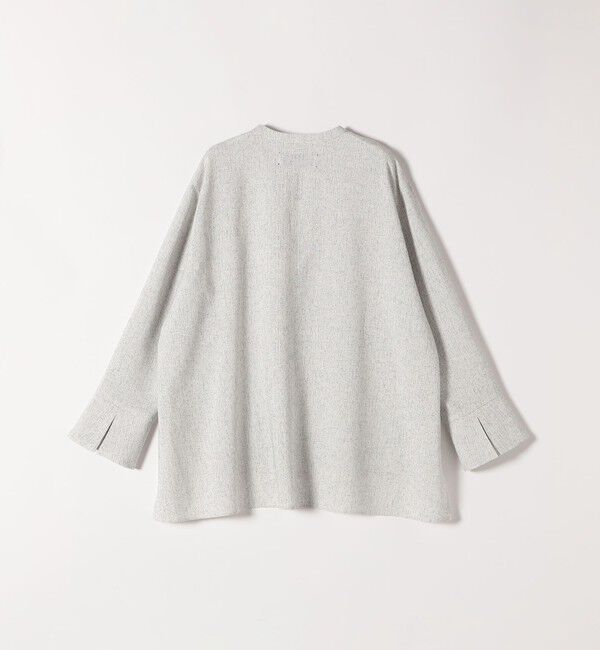 SHIPS any「SHIPS any:〈洗濯機可能〉ツイード ライク オーバー ブラウス［NAVY BLUE］」|シャツ・ブラウス|