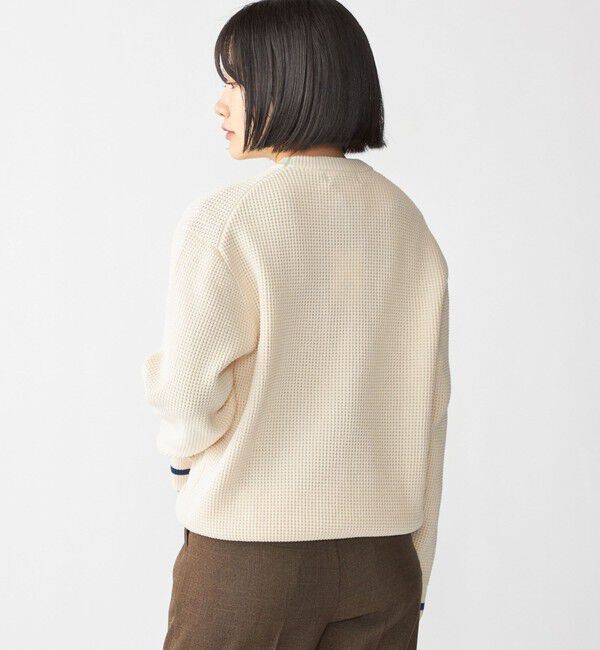 SHIPS「【SHIPS別注】FRED PERRY: シングル ティップ ワッフル ニット」|ニット・セーター|