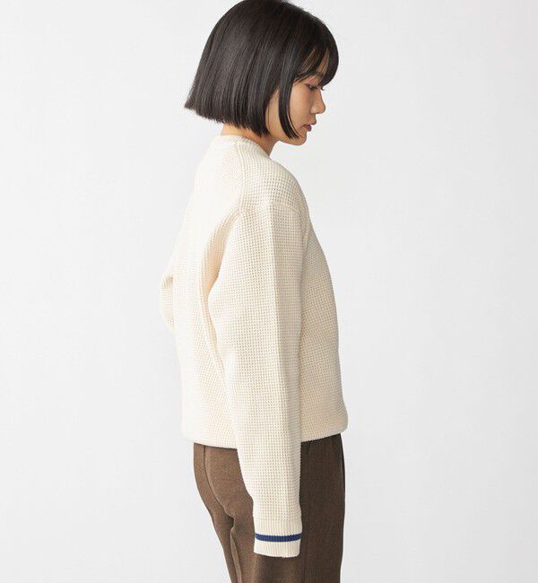 SHIPS「【SHIPS別注】FRED PERRY: シングル ティップ ワッフル ニット」|ニット・セーター|