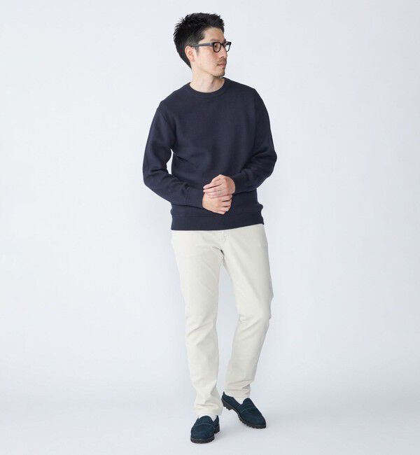 SHIPS「SHIPS:〈洗濯機可能〉 コットン カシミヤ ソリッド クルーネック ニット」|ニット・セーター|