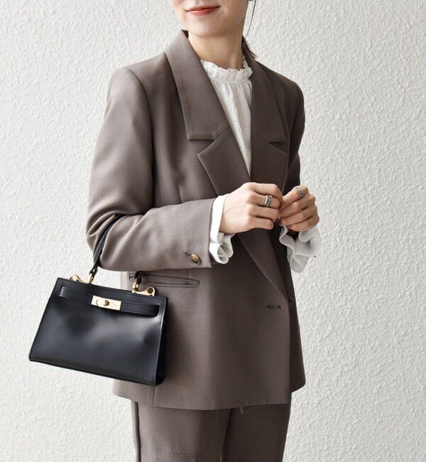 SHIPS any「SHIPS any:〈洗濯機可能〉ダブルクロス セミダブル ジャケット［NAVY BLUE］」|テーラードジャケット|