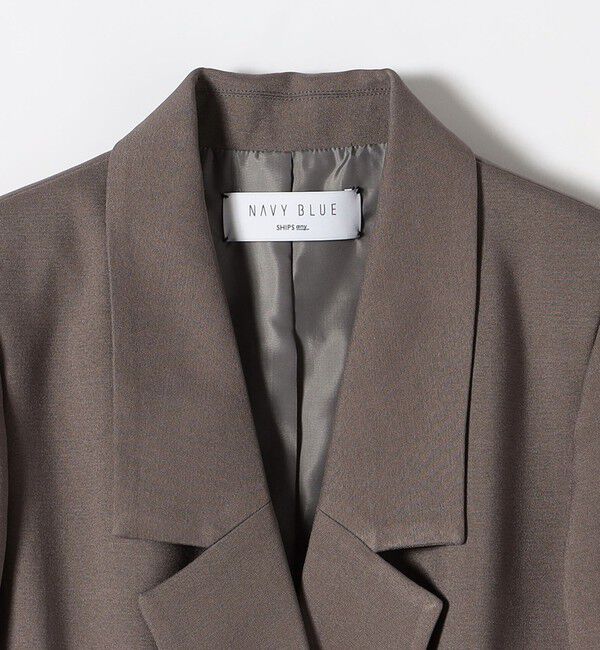 SHIPS any「SHIPS any:〈洗濯機可能〉ダブルクロス セミダブル ジャケット［NAVY BLUE］」|テーラードジャケット|