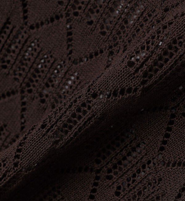 SHIPS「City Ambient Products:〈手洗い可能〉シアー ニット ポロ カーディガン」|カーディガン|