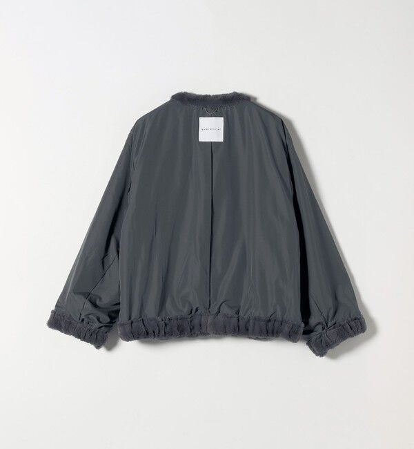 quaranciel「quaranciel: フェイクファー ノーカラー ショート ジャケット」|その他|