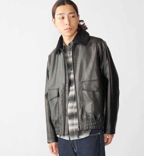 SHIPS「City Ambient Products: フライト ジャケット」|ブルゾン・スタジャン|