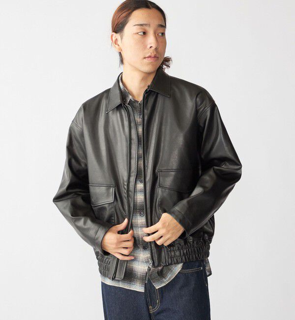 SHIPS「City Ambient Products: フライト ジャケット」|ブルゾン・スタジャン|