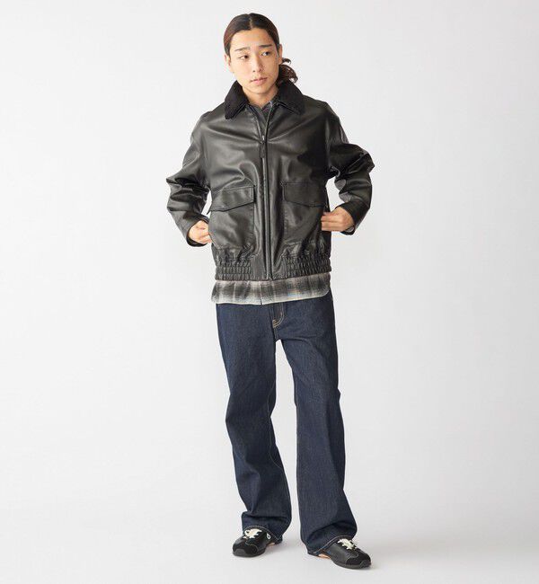 SHIPS「City Ambient Products: フライト ジャケット」|ブルゾン・スタジャン|