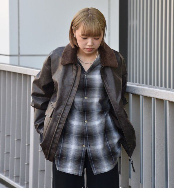 SHIPS「City Ambient Products: フライト ジャケット」|ブルゾン・スタジャン|