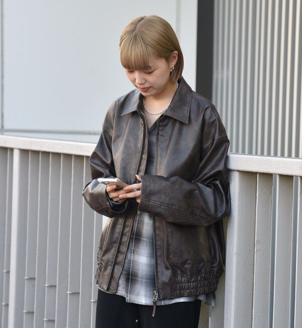 SHIPS「City Ambient Products: フライト ジャケット」|ブルゾン・スタジャン|