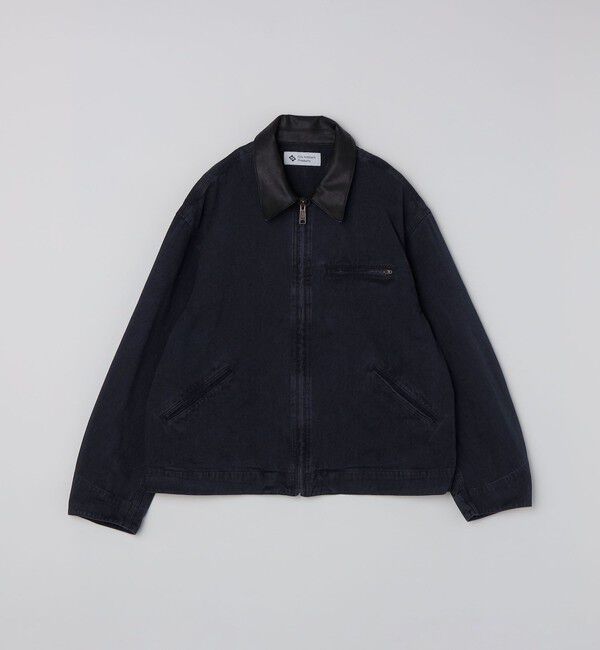 SHIPS「City Ambient Products:〈洗濯機可能〉ウォッシュ ダック ジップ ワーク ジャケット」|ブルゾン・スタジャン|ネイビー