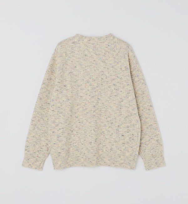 SHIPS「【WEB限定】SHIPS:〈手洗い可能〉カラー ネップ ワッフル クルーネック ニット」|ニット・セーター|