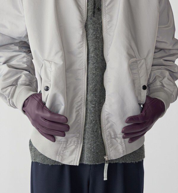 SHIPS「City Ambient Products: シープレザー カラー グローブ」|手袋|