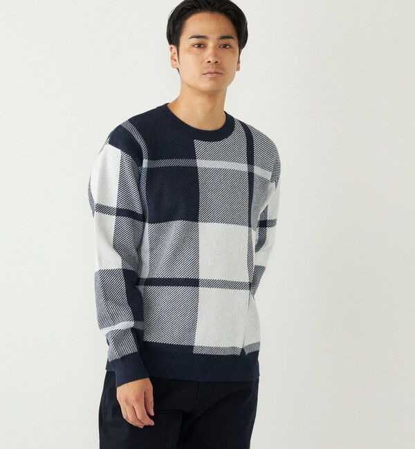 SHIPS Colors 「SHIPS Colors:〈洗濯機可能〉モチフワ 総柄 ニット◇」|ニット・セーター|ライトホワイト