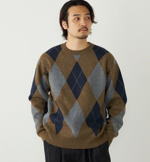 SHIPS Colors 「SHIPS Colors:〈洗濯機可能〉モチフワ 総柄 ニット◇」|ニット・セーター|