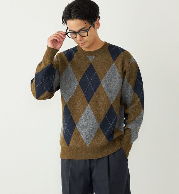 SHIPS Colors 「SHIPS Colors:〈洗濯機可能〉モチフワ 総柄 ニット◇」|ニット・セーター|