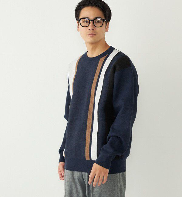 SHIPS Colors 「SHIPS Colors:〈洗濯機可能〉モチフワ 総柄 ニット◇」|ニット・セーター|