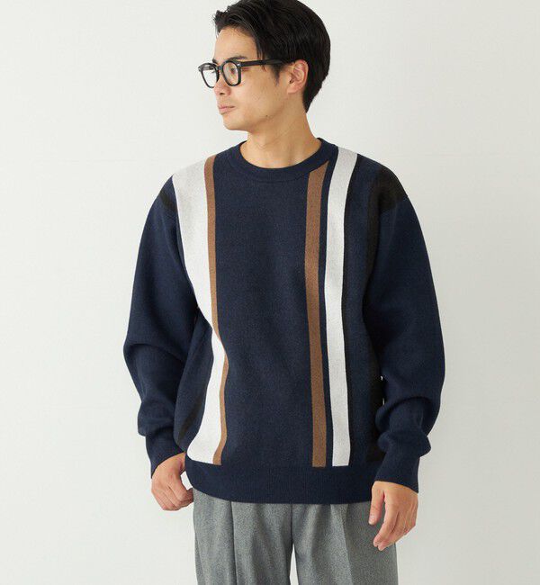 SHIPS Colors 「SHIPS Colors:〈洗濯機可能〉モチフワ 総柄 ニット◇」|ニット・セーター|