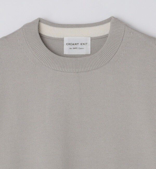 SHIPS Colors 「SHIPS Colors:〈洗濯機可能〉クリーミー クルーネック ニット」|ニット・セーター|