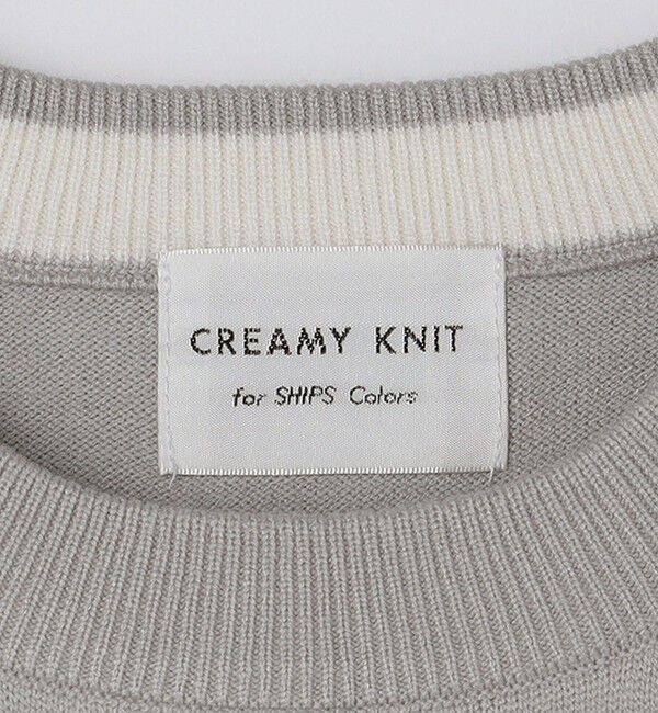 SHIPS Colors 「SHIPS Colors:〈洗濯機可能〉クリーミー クルーネック ニット」|ニット・セーター|